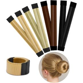 Boobeen 4 Piece Hair Bun Maker for Women DIY Girls French Hair Bun Snap Roll Bun Tool Twist Donut Bun Hairstyle - Hair Bun Maker for Long Hair