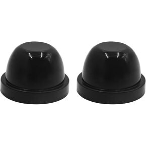 uxcell 2pcs 75mm Inner Dia Rubber Car LED Headlight Housing Dust Cap Seal Cover Black