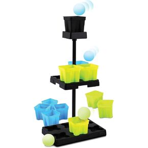 Franklin Sports Battle Buckets Pong Games - Fast Paced Four Player Ping Pong Games - Fun for Kids and Families - It’s a Game of Skill, Strategy, Change and Its Addictive!
