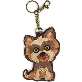 Chala Key Fob/Coin Purse "Yorkshire Terrier" Brown
