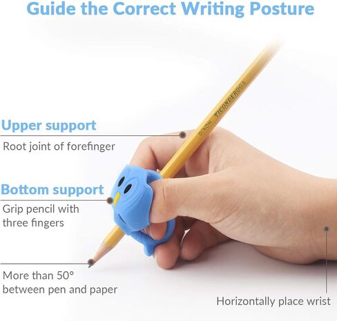 Firesara Training Grips, Original Breakthrough Assorted Writing Aid Grip Trainer Posture Correction Finger Grip for Kids Preschoolers Children Adults Special Needs for Lefties or Righties(4PCS) in Kuwait