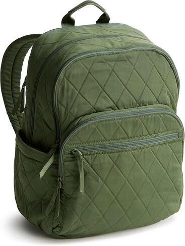 Vera Bradley Women's Polyester Twill Large Bancroft Backpack, Calyx + Quill Black, One Size in Saudi Arabia