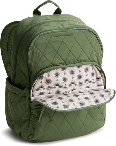 Vera Bradley Women's Polyester Twill Large Bancroft Backpack, Calyx + Quill Black, One Size in Saudi Arabia