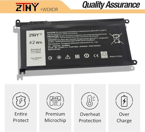 ZTHY JPFMR Laptop Battery Compatible with Dell Chromebook 3400 3100 2-in-1 5488 5493 5593 P90F Series Notebook 0JPFMR 7MT0R 7MTOR 16DPH 7T0D3 07T0D3 DN33X RDNP5 11.4V 42Wh 3Cell in Saudi Arabia