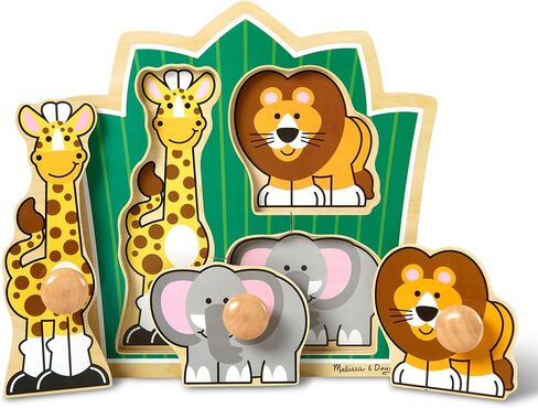 Melissa & Doug First Shapes Jumbo Knob Wooden Puzzle in Saudi Arabia