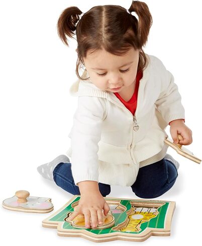Melissa & Doug First Shapes Jumbo Knob Wooden Puzzle in Saudi Arabia