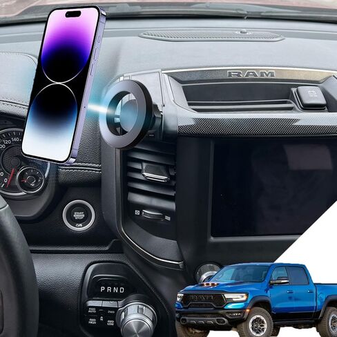 Dodge RAM Phone Holder 2024 Dodge RAM Phone Mount Custom Fit 2019-present（Only Supports 5 and 8.4 inch Screen） Dodge RAM 1500 Accessories Compatible for All Cell Phones in Kuwait