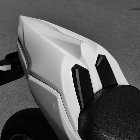 Rear Seat Cover Cowl Passenger Pillion Tail Solo Seat Cowl Fairing Compatible with Z650 NINJA 650 Accessories 2017 2018 2019 2020 2021 2022 2023 2024(White) in Kuwait