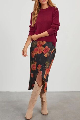 Arach&Cloz Women's Wool Blend Business Casual Loose Fit Summer Sweaters Outfits in Saudi Arabia