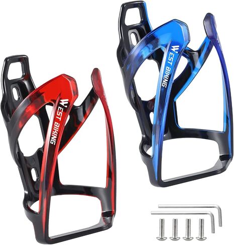 Bike Water Bottle Cage, Durable Ultralight Plastic Water Drink Holder Rack, Lightweight PC Water Bottle Holder for Bicycle, Cycling Bottle Holder Cages for MTB, Road Bike, Mountain Bikes (A) in Kuwait