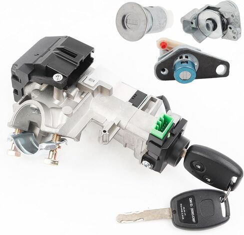 مجموعة أسطوانة قفل مفتاح الإشعال من داسبيكان متوافقة مع Honda Accord CRV FIT Odyssey Civic 2006-2011 06350-SAA-G30 35100-SDA-A71، رقاقة ID46 مفاتيح منع الحركة in Saudi Arabia