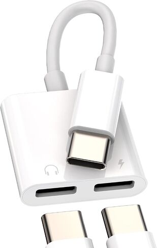 USB C to 3.5mm Headphone Charger Adapter Type C earphone Jack AUX dongle Audio Fast Charging Cable Cord compatible for Samsung Galaxy Google Apple IPhone15 Pro Max Plus ipad 10、Air4/5、Mini6、Pro 12.9 in Kuwait