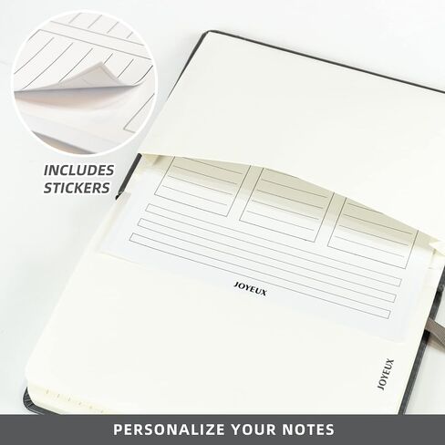 JOYEUX Lined Journal Notebook, 160 Pages Hardcover Journal for Writing, Medium 5.7 inches x 8 inches Notebooks - 100 Gsm Thick A5 Paper (Dark Grey) in Saudi Arabia