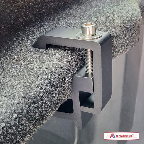 AA-Racks P-AC(4)-09 Set of 4 Aluminum C-clamps for Non-Drilling Truck Rack & Camper Shell Installation - Black in Kuwait