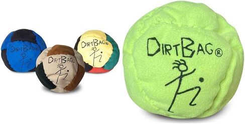 World Footbag Dirtbag Footbag 8-Panel Synthetic Suede and Sand Filled Hacky Sack Footbag | 3-Pack Assorted Color in Saudi Arabia