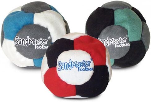 World Footbag Dirtbag Footbag 8-Panel Synthetic Suede and Sand Filled Hacky Sack Footbag | 3-Pack Assorted Color in Saudi Arabia
