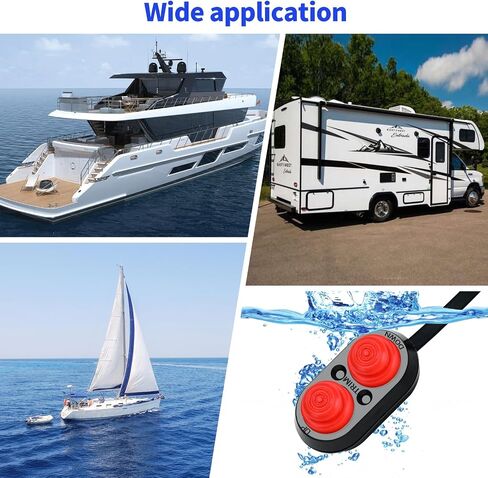 Trim Switch for Boat, Haoguo Tilt Trim Switch with IP67 Waterproof, Suitable for Fishing Boats Yachts Ships in Kuwait