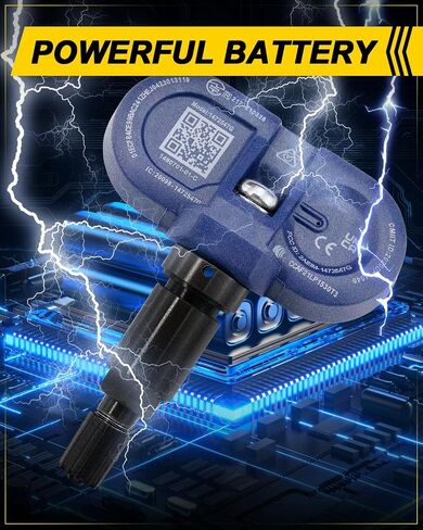 مستشعرات TPMS 149070101C لـ: -Tesla Model 3، Model S، Model Y، Model X، 2021 2022 2023، نظام مراقبة ضغط الإطارات، مستشعرات ضغط الإطارات، مستشعر TPMS، 149070101B (4 قطع) in Saudi Arabia