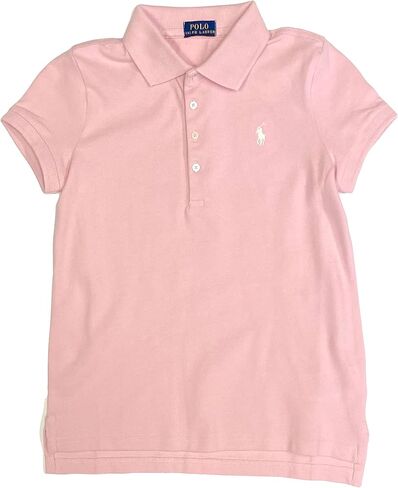 POLO RALPH LAUREN Girls Short Sleeve Mesh Polo Shirt Size Big Kids 12-14 (Large) Pink in Saudi Arabia