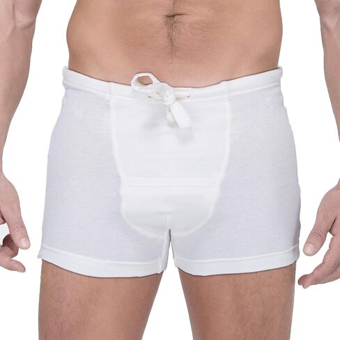 سروال داخلي بوكسر برباط مضلع مضاد للحساسية من كوتونيك للرجال الذين يعانون من حساسية الجلد والبشرة الحساسة in Kuwait