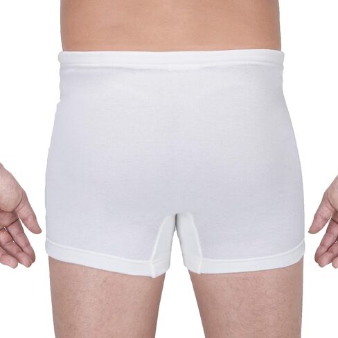 سروال داخلي بوكسر برباط مضلع مضاد للحساسية من كوتونيك للرجال الذين يعانون من حساسية الجلد والبشرة الحساسة in Kuwait