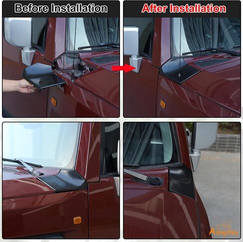 Hood Side Body Armor Outer Cowling Cover Trim Compatible with Toyota FJ Cruiser 2007-2024 Car Hood Left Right Side Body Armor Corner Guard Engine Side Corner Guard Replacement Kit Accessories in Saudi Arabia