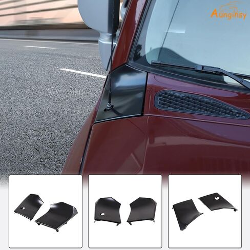 Hood Side Body Armor Outer Cowling Cover Trim Compatible with Toyota FJ Cruiser 2007-2024 Car Hood Left Right Side Body Armor Corner Guard Engine Side Corner Guard Replacement Kit Accessories in Saudi Arabia