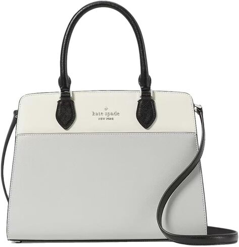 Kate Spade New York Madison Medium Satchel Crossbody Handbag (Black) in Saudi Arabia