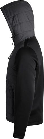 Reebok Men's Jacket - Quilted Puffer Bomber Jacket with Fleece and Tricot Sleeves - Hooded Outdoor Jackets for Men (L-XL) in Saudi Arabia