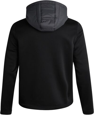 Reebok Men's Jacket - Quilted Puffer Bomber Jacket with Fleece and Tricot Sleeves - Hooded Outdoor Jackets for Men (L-XL) in Saudi Arabia
