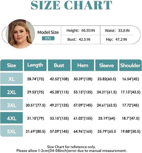 Siddhe Plus Size Tops for Women 3/4 Sleeve Shirts V Neck Blouses Tunic Top Spring Summer 2024. in Kuwait