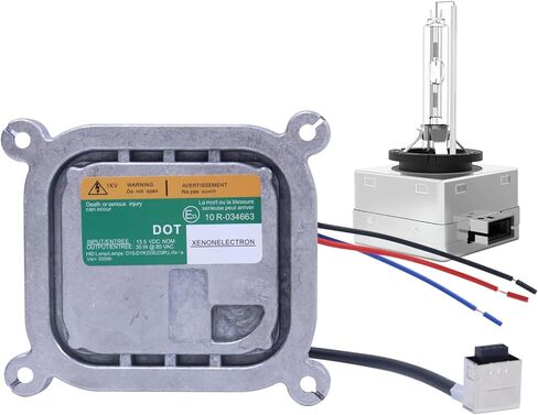 Xenon HID Headlight Ballast Control Unit Compatible with 2010-2019 Mustang Flex Edge Escape F-150 8A5Z-13C170-A DL3Z-13C170-A 7L7Z-13N021-A HID 10 R-034663 with Igniter & D3S Bulb in Kuwait