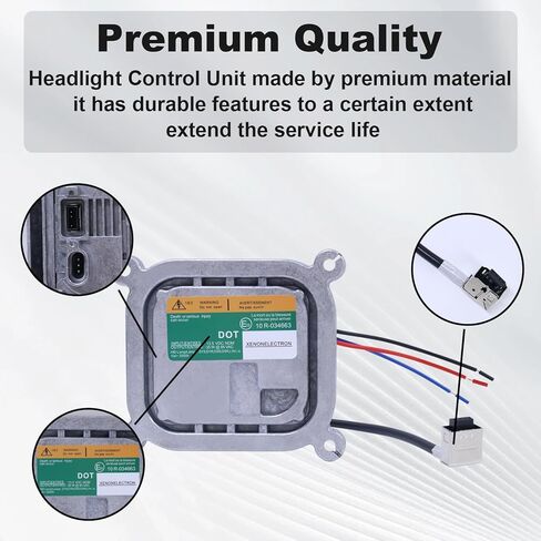Xenon HID Headlight Ballast Control Unit Compatible with 2010-2019 Mustang Flex Edge Escape F-150 8A5Z-13C170-A DL3Z-13C170-A 7L7Z-13N021-A HID 10 R-034663 with Igniter & D3S Bulb in Kuwait