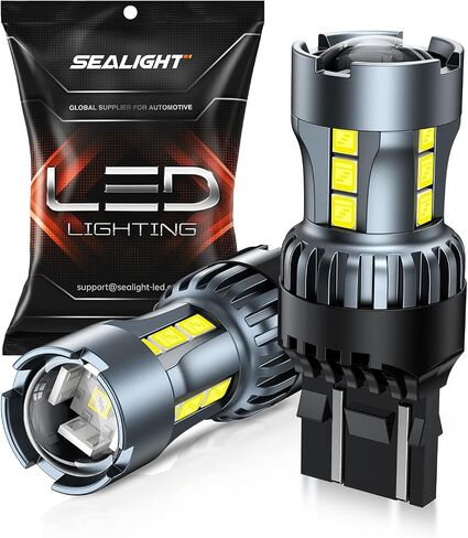 SEALIGHT 7443 7440 LED Bulb White Reverse Light, 7441 7444 T20 W21W LED Light Bulb with Projector Replacement for Backup Light,Tail Light,Brake Parking, Pack of 2 in Saudi Arabia
