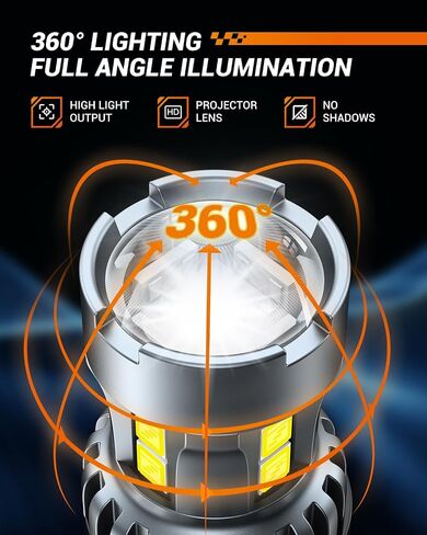 SEALIGHT 7443 7440 LED Bulb White Reverse Light, 7441 7444 T20 W21W LED Light Bulb with Projector Replacement for Backup Light,Tail Light,Brake Parking, Pack of 2 in Saudi Arabia