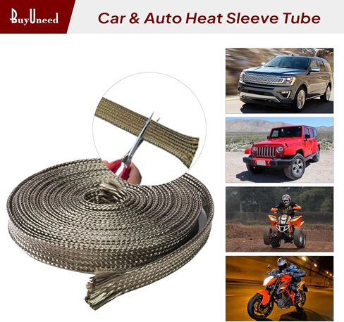 3/4 بوصة - 13 قدم خرطوم العادم درع حراري لحماية الأكمام - خراطيم ناعمة ومرنة وقابلة للتعديل، أنبوب زيت الدروع in Kuwait