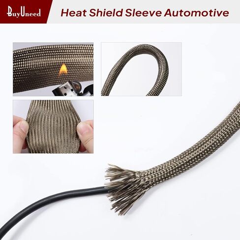 3/4inch-13feet Exhaust Hose Heat Shield Protect Sleeve Roll - Soft, Flexible and Adjustable an Hoses, Shields Oil Tube in Saudi Arabia