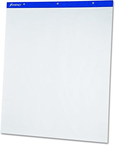 لوح قلاب Ampad 24038، غير مسطر، 20 × 25 1/2، أبيض، 50 ورقة (عبوة من قطعتين) in Kuwait