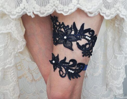 Tranditional Keepsake Toss Garter Wedding Bridal Garter Set Vintage Garter Set in Saudi Arabia