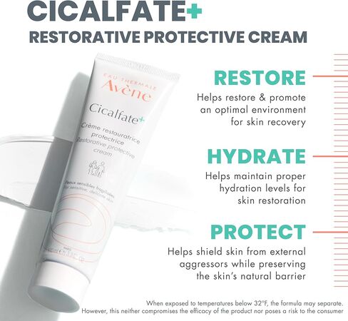 Eau Thermale Avene Cicalfate+ Restorative Protective Cream - Wound Care - Helps Reduce Look of Scars - Postbiotic Skincare - Non-Comedogenic in Kuwait