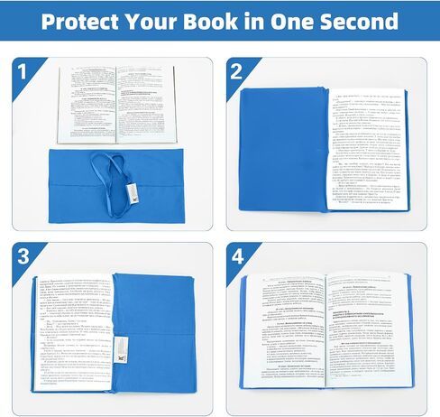 غطاء كتاب من القماش الأزرق الكبير من KICNIC للغلاف الصلب، 9 × 11 بوصة، حزمة واحدة، حتى 10 بوصة × 12.5 بوصة، واقي غلاف كتاب مدرسي قابل للتعديل للمراهقين، كتاب قماشي مزخرف قابل للتمدد لمحبي الكتب in Saudi Arabia