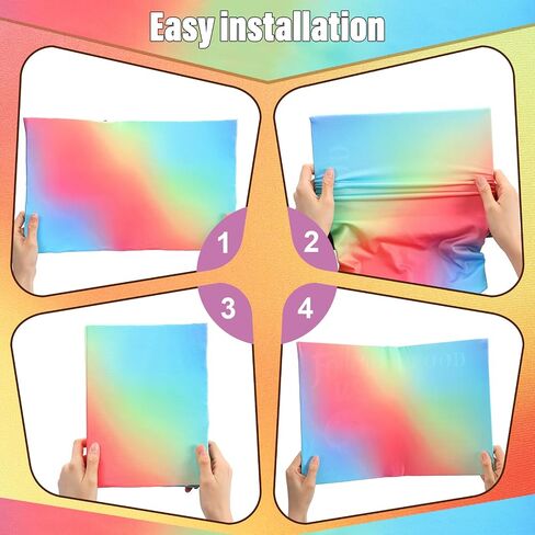 6 Pack Stretchable Book Cover Jumbo Fabric Book Covers Colorful Pattern Print Book Protector Washable Reusable Protective Textbook Cover for Hardcover Textbooks up to 9 x 11 Inch (Dessert Pattern) in Saudi Arabia