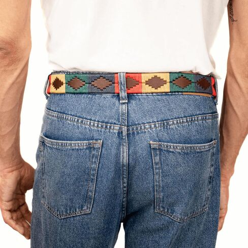 Interchangeable Hand-Stitched Polo Belt - Crafted from full-grain bridle leather in Saudi Arabia