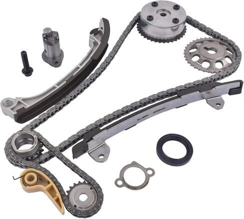 GELUOXI Timing Chain VVT Gear Kit Replacement for 2002-2011 Toyota Camry Highlander RAV4 Scion tc 2.4L 13050-28021, 13506-28010, 13507-28010 in Saudi Arabia