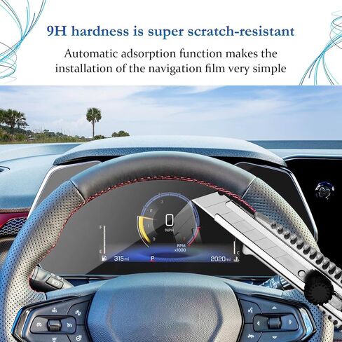 SKTU 2021 2022 2023 Chevy Trailblazer Screen Protector 8In Navigation Display Chevy Trailblazer Accessories 2022 2023 Tempered Glass 9H Hardness Anti-Explosion & Scratch HD Clear Chevy GPS LCD Chevy Trailblazer 2022 2023 Screen Protector in Kuwait