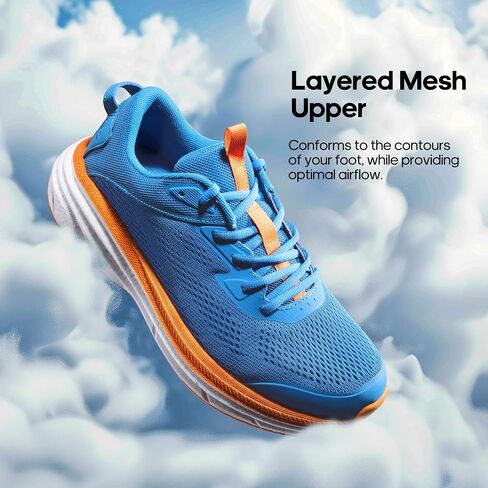 NORTIV 8 Men's Running Walking Tennis Shoes FlexLife Comfortable Cushioning Non-Slip Breathable Athletic Gym Workout Cross Trainer Jogging Sneakers in Saudi Arabia