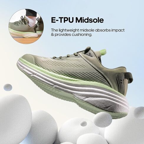 أحذية NORTIV 8 للرجال للجري والمشي والتنس FlexLife توسيد مريح مانع للانزلاق مسامي للتمارين الرياضية والتمارين الرياضية والركض in Kuwait