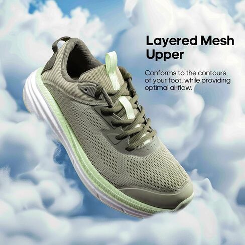 أحذية NORTIV 8 للرجال للجري والمشي والتنس FlexLife توسيد مريح مانع للانزلاق مسامي للتمارين الرياضية والتمارين الرياضية والركض in Kuwait