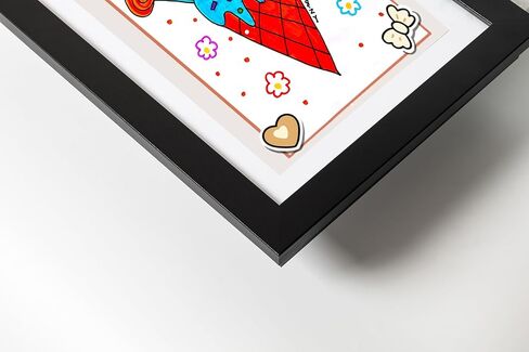 8x12 Kids Artwork Frame Changeable Solid Wood Wall Hanging Picture/Diamond Painting Horizontal or Vertical (Black) in Saudi Arabia