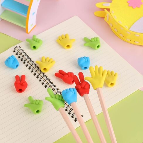 Fun Pencil Eraser Tops Pencil Topper Erasers 30 Pcs Eraser Toppers Funny Rock Paper Scissors Erasers Fun Eraser Toppers for Pencils Cute Pencil Top Erasers Cap, 4 Colors in Kuwait